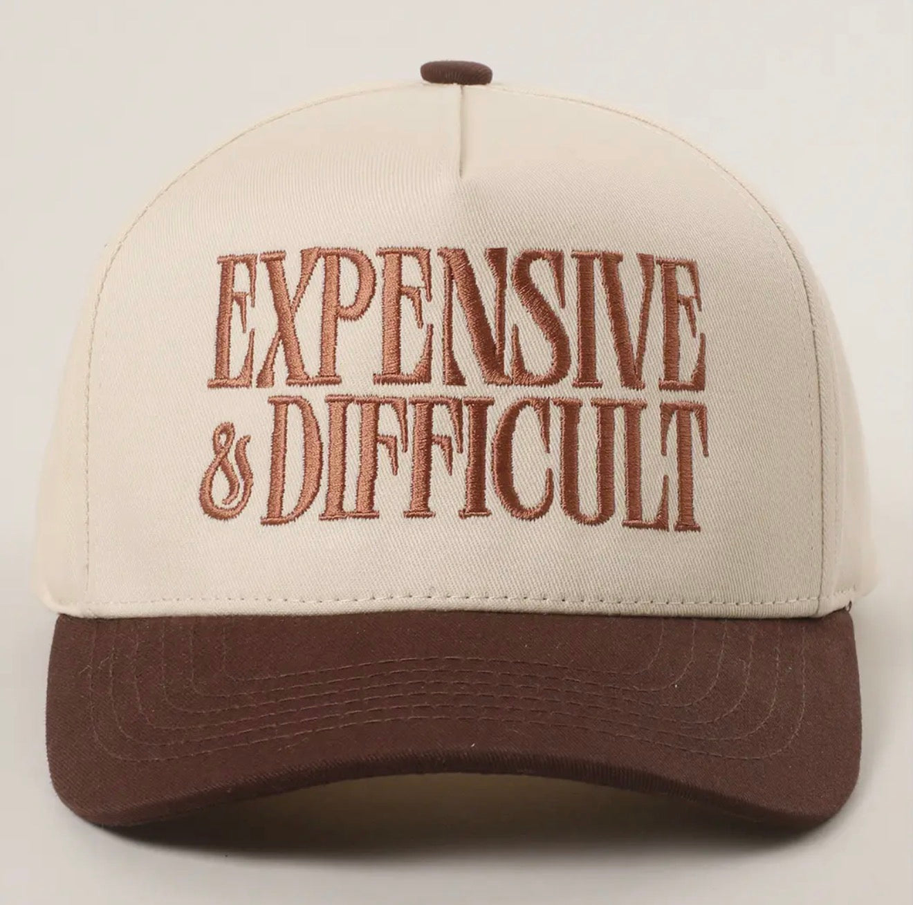 EXPENSIVE and DIFFICULT Embroidered Trucker Hat