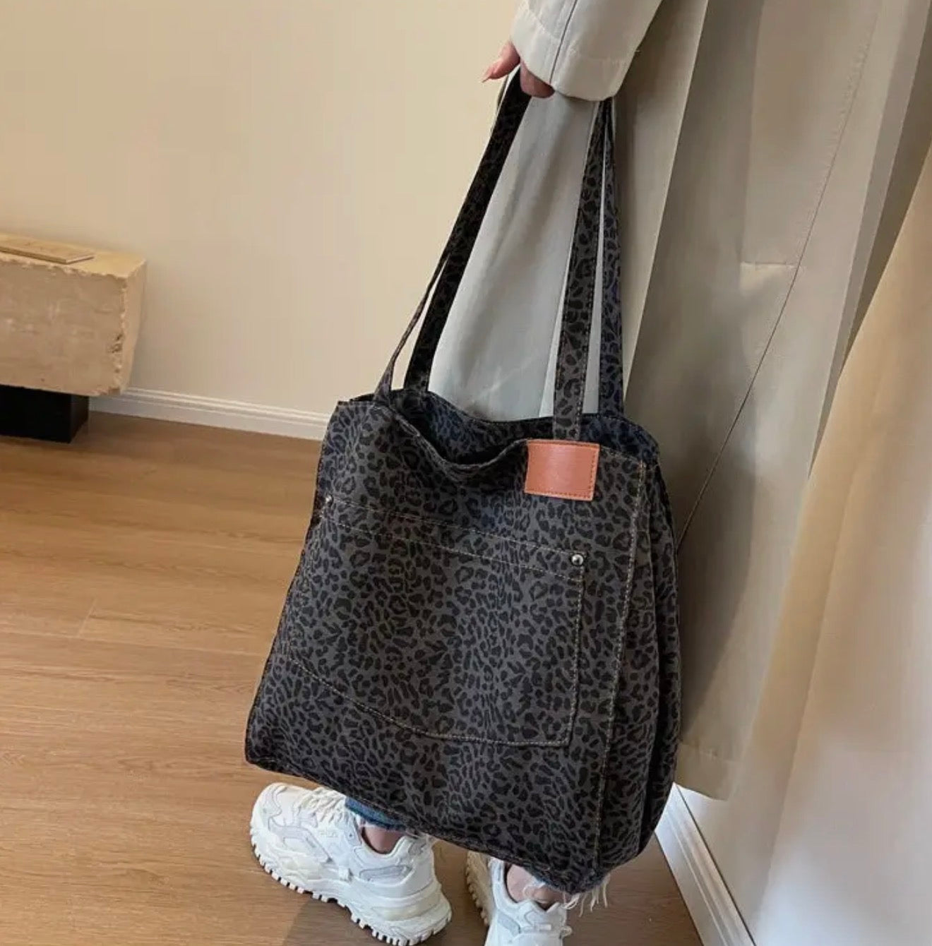 COMING SOON - Black Leopard Tote