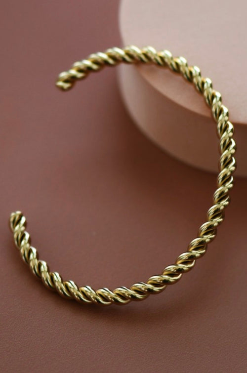 18k Gold Plated Waterproof Stainless Steel Cuff