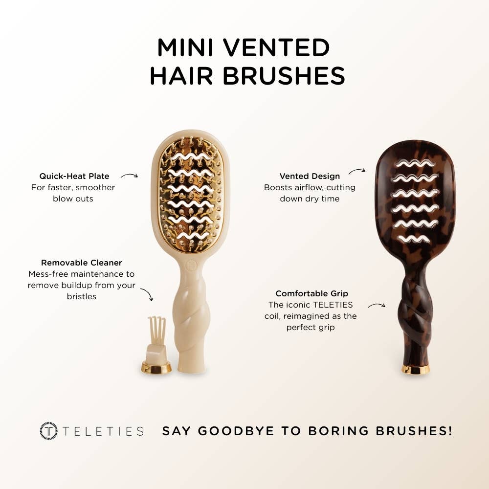 Mini Vented Brush | Tortoise